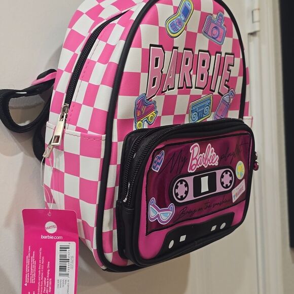 Barbie Play My Music Checkered Mini Backpack - Picture 9 of 11